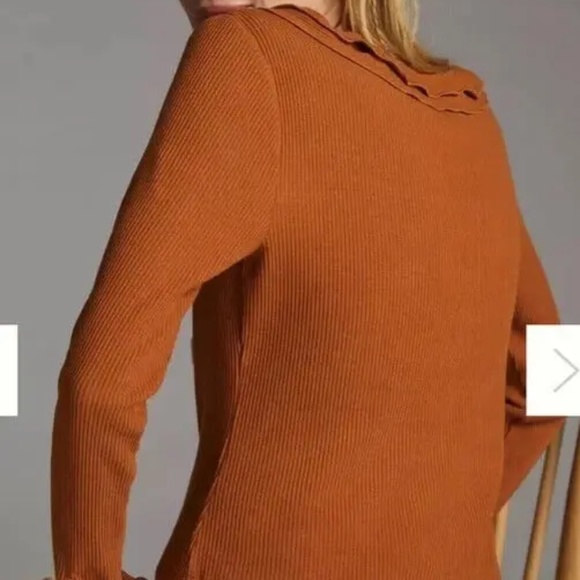 Anthropologie | Maeve Ruffle Tie Front Blouse - Picture 2 of 6